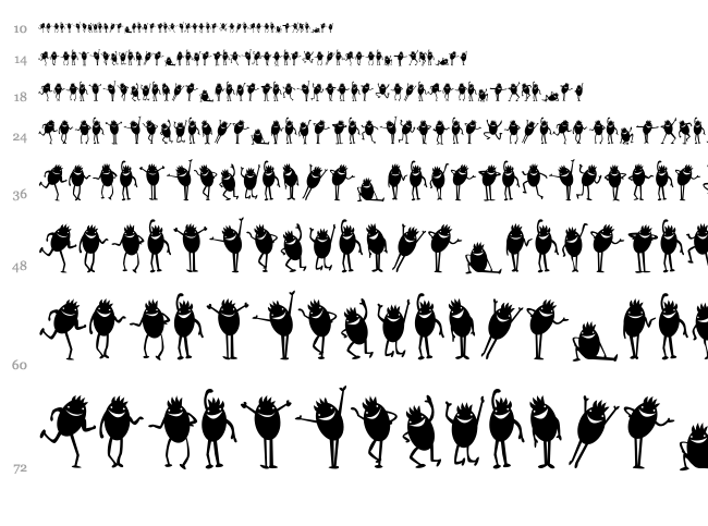 Diavolo Nero font waterfall